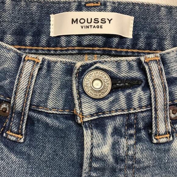 Moussy Vintage Howa Medium Wash High Rise Skinny Slim Leg Jeans Womens Size 24 - Picture 9 of 11
